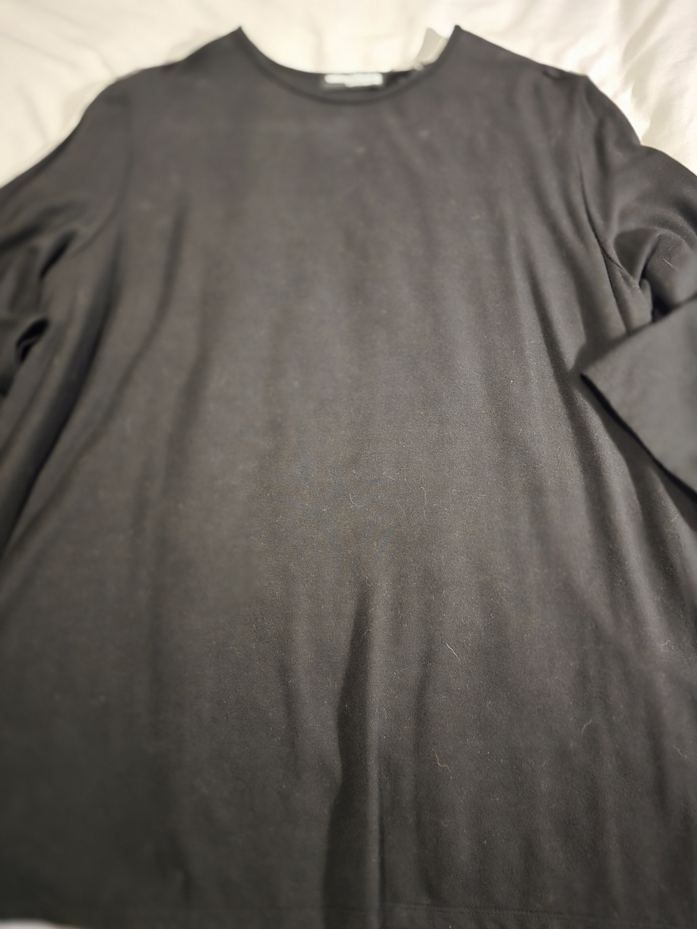 Valarie Stevens Black Long Sleeve Crew Neck Top - Plus Size 1X